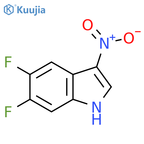 5,6-Difluoro-3-nitroindole structure