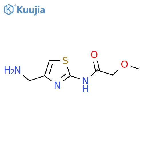 N-[4-(aminomethyl)-1,3-thiazol-2-yl]-2-methoxyacetamide structure