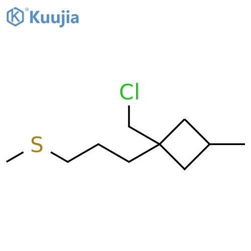 Cyclobutane, 1-(chloromethyl)-3-methyl-1-[3-(methylthio)propyl]- structure