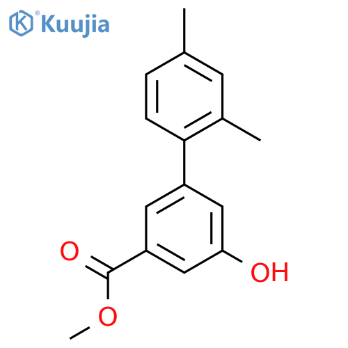 methyl 3-(2,4-dimethylphenyl)-5-hydroxybenzoate structure