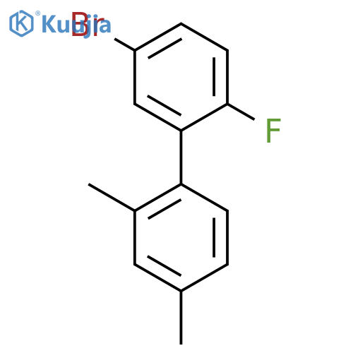 1-(5-Bromo-2-fluorophenyl)-2,4-dimethylbenzene structure
