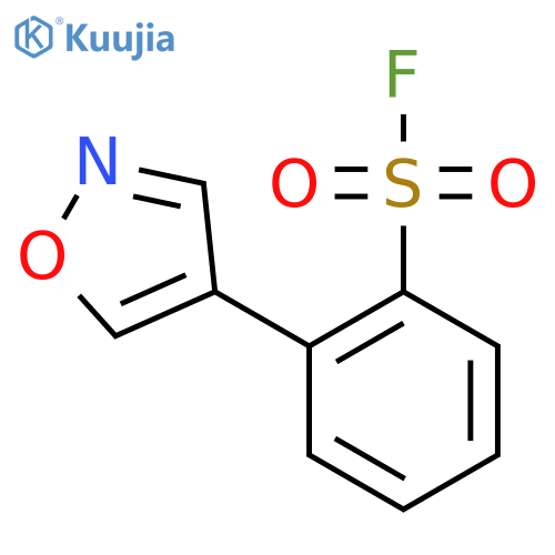 2-(1,2-Oxazol-4-yl)benzene-1-sulfonyl fluoride structure
