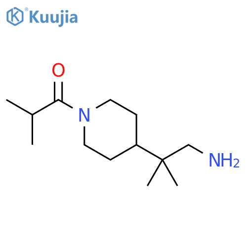 1-Propanone, 1-[4-(2-amino-1,1-dimethylethyl)-1-piperidinyl]-2-methyl- structure