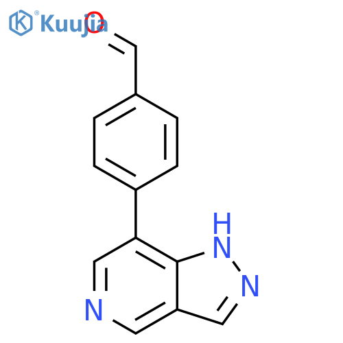 4-{1H-pyrazolo[4,3-c]pyridin-7-yl}benzaldehyde structure