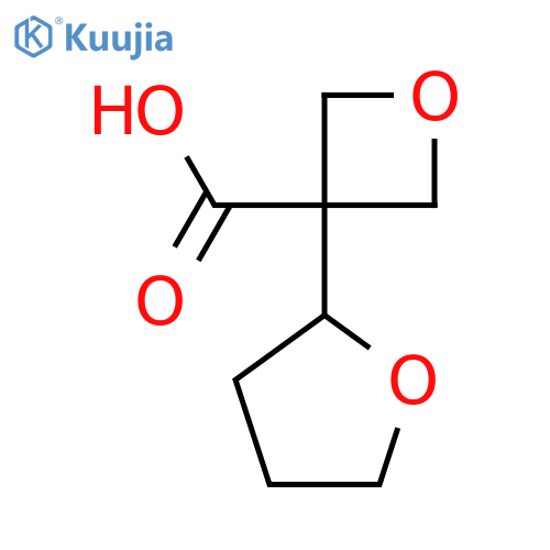 3-(oxolan-2-yl)oxetane-3-carboxylic acid structure