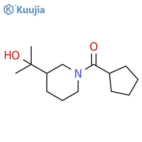 Methanone, cyclopentyl[3-(1-hydroxy-1-methylethyl)-1-piperidinyl]- structure