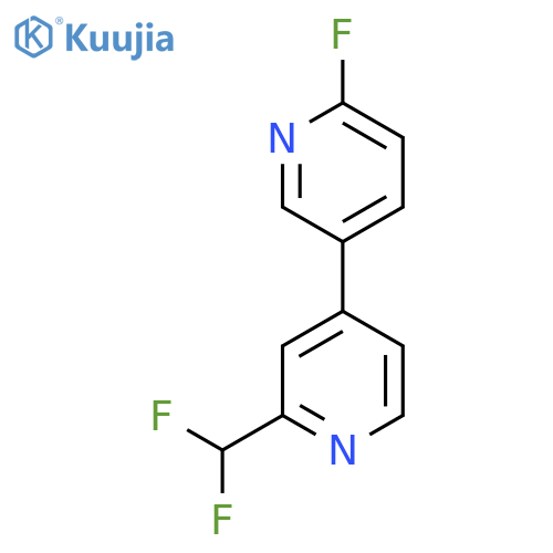 2-(Difluoromethyl)-4-(6-fluoropyridin-3-yl)pyridine structure