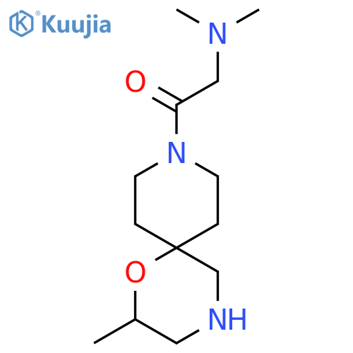 2-(dimethylamino)-1-{2-methyl-1-oxa-4,9-diazaspiro5.5undecan-9-yl}ethan-1-one structure