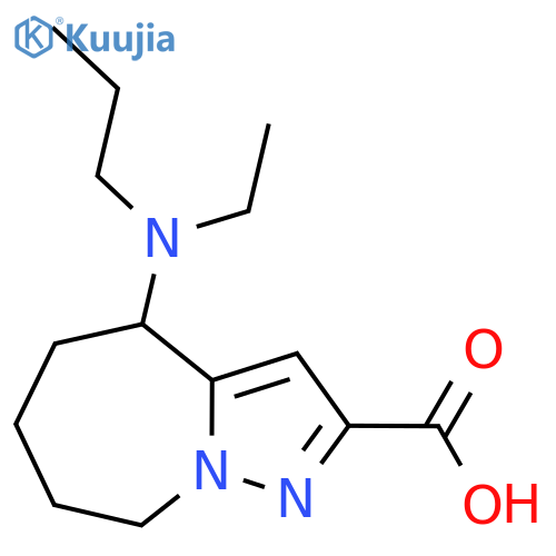 4-ethyl(propyl)amino-4H,5H,6H,7H,8H-pyrazolo1,5-aazepine-2-carboxylic acid structure