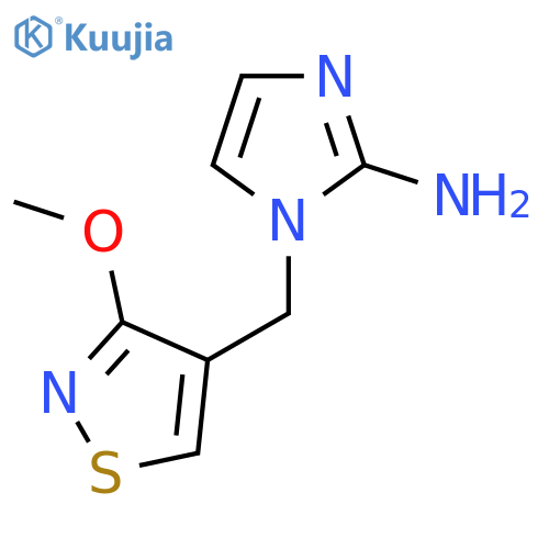 1-(3-methoxy-1,2-thiazol-4-yl)methyl-1H-imidazol-2-amine structure