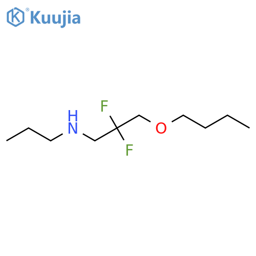 (3-Butoxy-2,2-difluoropropyl)(propyl)amine structure