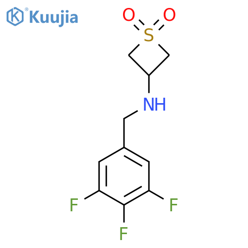 3-{[(3,4,5-Trifluorophenyl)methyl]amino}-1lambda6-thietane-1,1-dione structure