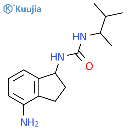 1-(4-amino-2,3-dihydro-1H-inden-1-yl)-3-(3-methylbutan-2-yl)urea structure
