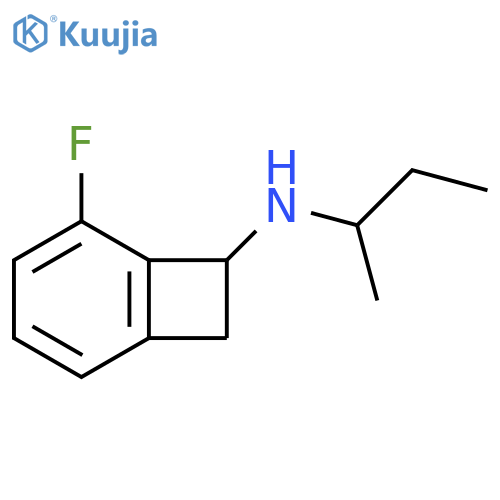 N-(butan-2-yl)-5-fluorobicyclo[4.2.0]octa-1,3,5-trien-7-amine structure