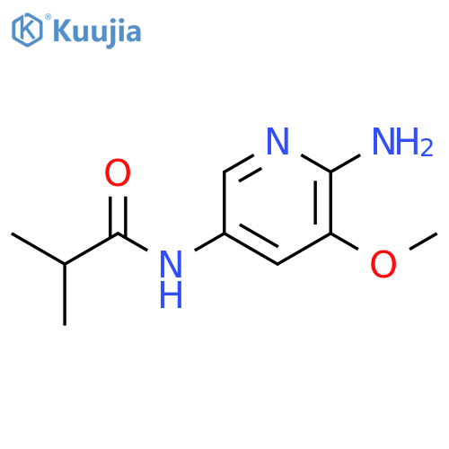 Propanamide, N-(6-amino-5-methoxy-3-pyridinyl)-2-methyl- structure