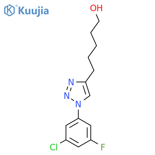 1H-1,2,3-Triazole-4-pentanol, 1-(3-chloro-5-fluorophenyl)- structure