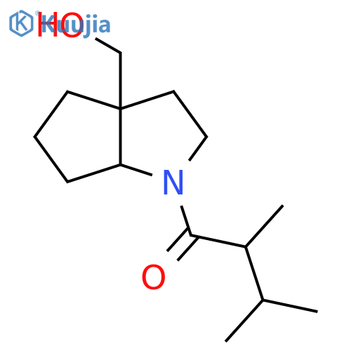 1-[3a-(Hydroxymethyl)-octahydrocyclopenta[b]pyrrol-1-yl]-2,3-dimethylbutan-1-one structure