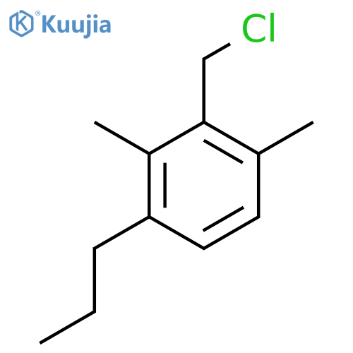 2-(chloromethyl)-1,3-dimethyl-4-propylbenzene structure