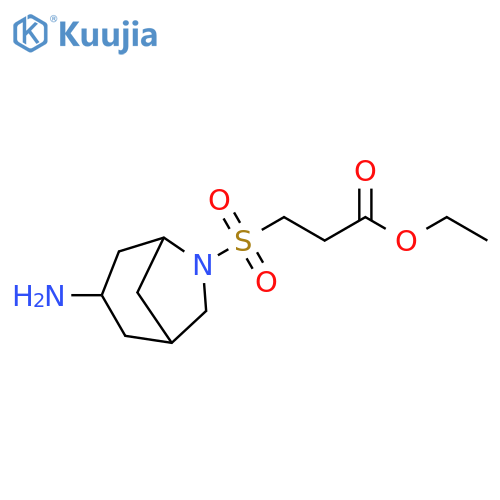 Propanoic acid, 3-[(3-amino-6-azabicyclo[3.2.1]oct-6-yl)sulfonyl]-, ethyl ester structure