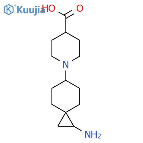 1-{1-aminospiro2.5octan-6-yl}piperidine-4-carboxylic acid structure