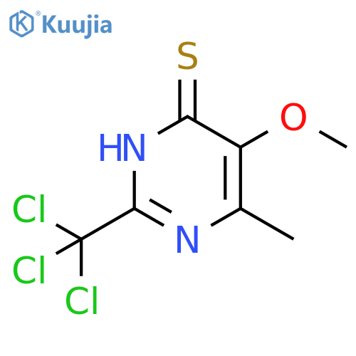 4(3H)-Pyrimidinethione, 5-methoxy-6-methyl-2-(trichloromethyl)- structure
