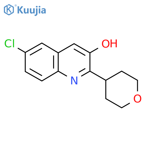 6-Chloro-2-(oxan-4-yl)quinolin-3-ol structure