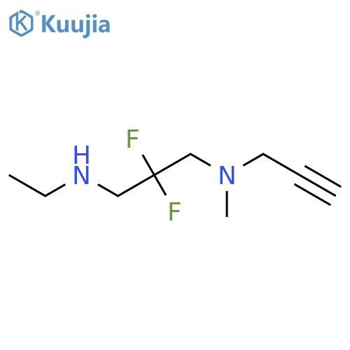 {2,2-Difluoro-3-[methyl(prop-2-yn-1-yl)amino]propyl}(ethyl)amine structure