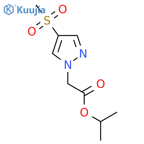 propan-2-yl 2-(4-methanesulfonyl-1H-pyrazol-1-yl)acetate structure