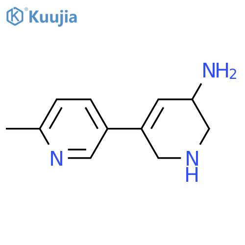 5-(6-Methylpyridin-3-yl)-1,2,3,6-tetrahydropyridin-3-amine structure
