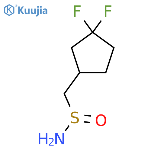 (3,3-Difluorocyclopentyl)methanesulfinamide structure