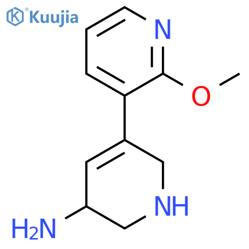5-(2-Methoxypyridin-3-yl)-1,2,3,6-tetrahydropyridin-3-amine structure