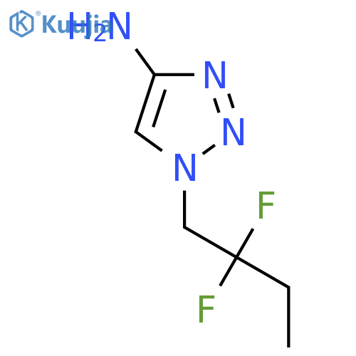 1-(2,2-difluorobutyl)-1H-1,2,3-triazol-4-amine structure