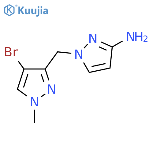 1-(4-bromo-1-methyl-1H-pyrazol-3-yl)methyl-1H-pyrazol-3-amine structure