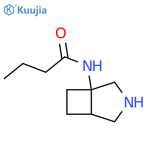 Butanamide, N-3-azabicyclo[3.2.0]hept-1-yl- structure
