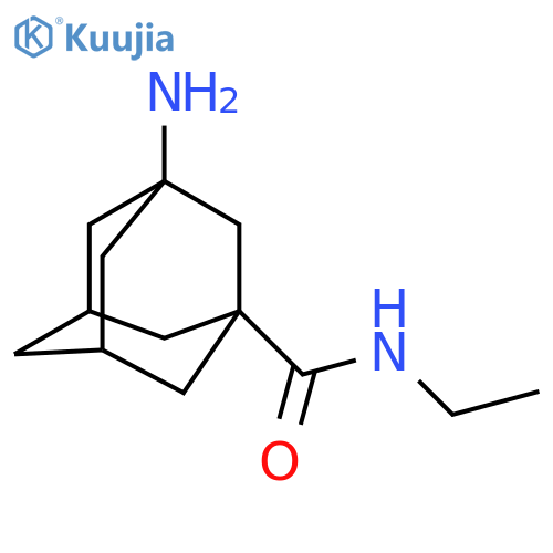 3-amino-N-ethyladamantane-1-carboxamide structure