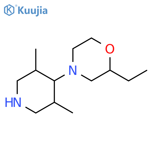 Morpholine, 4-(3,5-dimethyl-4-piperidinyl)-2-ethyl- structure