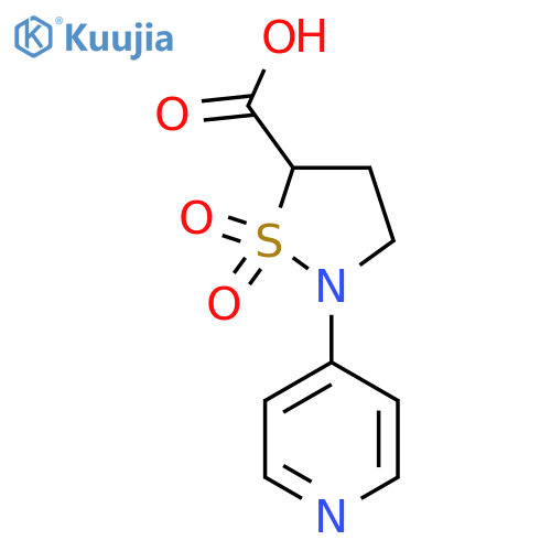 1,1-Dioxo-2-(pyridin-4-yl)-1lambda6,2-thiazolidine-5-carboxylic acid structure