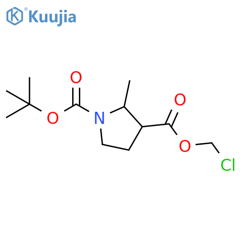 1,3-Pyrrolidinedicarboxylic acid, 2-methyl-, 3-(chloromethyl) 1-(1,1-dimethylethyl) ester structure