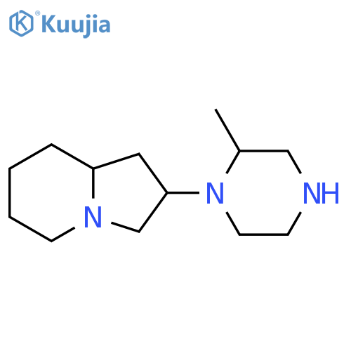 2-(2-methylpiperazin-1-yl)-octahydroindolizine structure