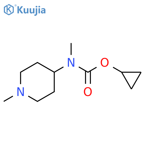 Carbamic acid, N-methyl-N-(1-methyl-4-piperidinyl)-, cyclopropyl ester structure
