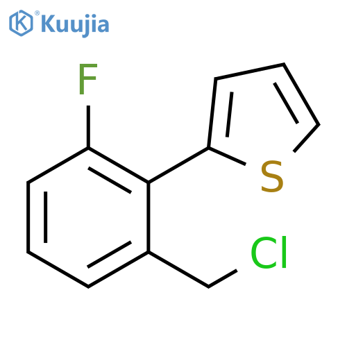Thiophene, 2-[2-(chloromethyl)-6-fluorophenyl]- structure