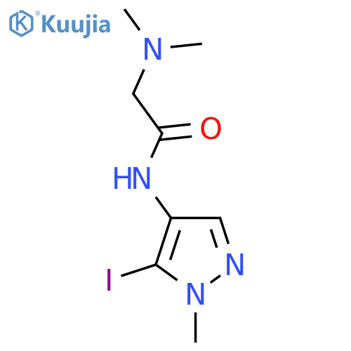 2-(dimethylamino)-N-(5-iodo-1-methyl-1H-pyrazol-4-yl)acetamide structure
