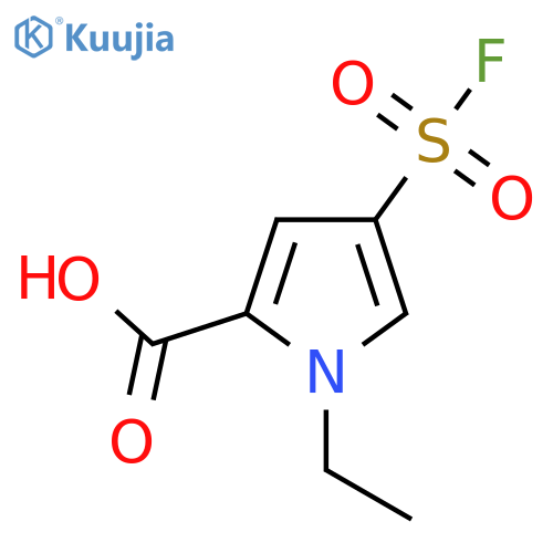 1-ethyl-4-(fluorosulfonyl)-1H-pyrrole-2-carboxylic acid structure