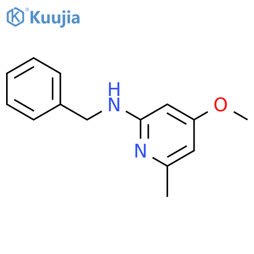 2-Pyridinamine, 4-methoxy-6-methyl-N-(phenylmethyl)- structure