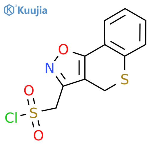 {4H-thiochromeno3,4-d1,2oxazol-3-yl}methanesulfonyl chloride structure