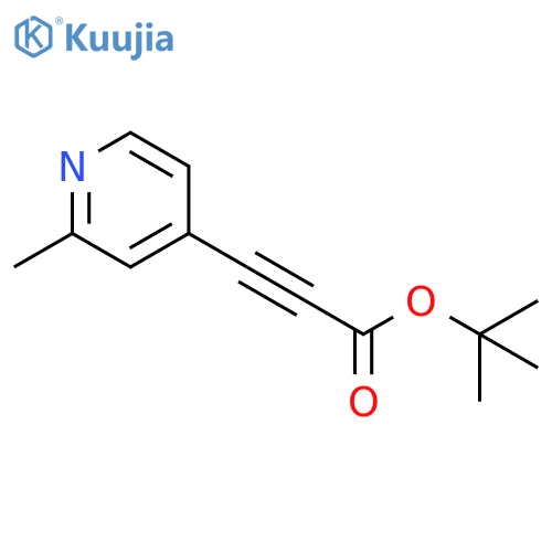 2-Propynoic acid, 3-(2-methyl-4-pyridinyl)-, 1,1-dimethylethyl ester structure