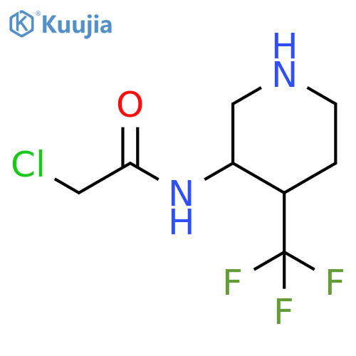 Acetamide, 2-chloro-N-[4-(trifluoromethyl)-3-piperidinyl]- structure