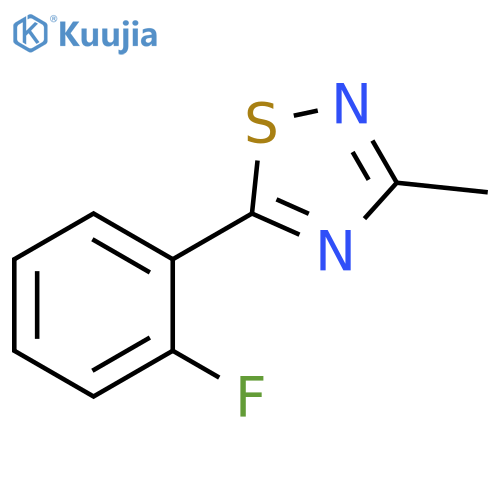 1,2,4-Thiadiazole, 5-(2-fluorophenyl)-3-methyl- structure