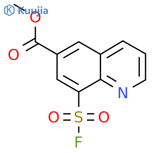 Methyl 8-(fluorosulfonyl)quinoline-6-carboxylate structure