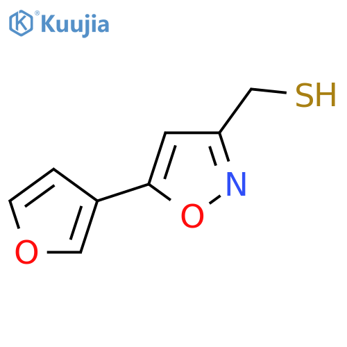 5-(furan-3-yl)-1,2-oxazol-3-ylmethanethiol structure